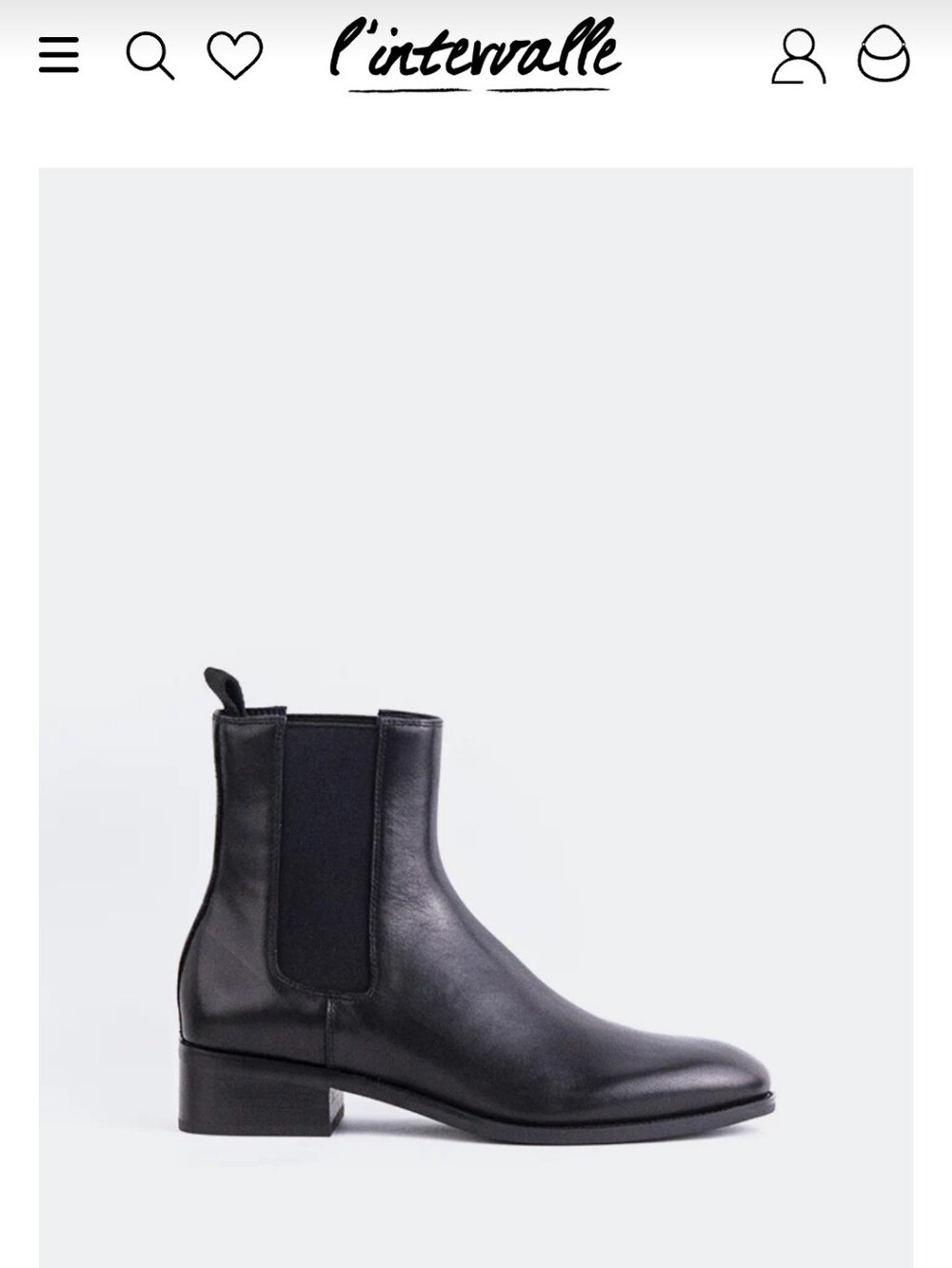 L'intervalle Phobos Black Leather Boots Women
